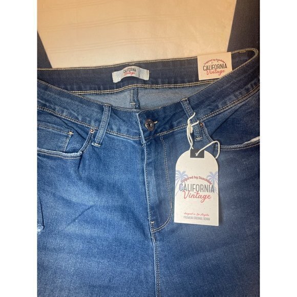Stuck In A Daydream Ripped Skinny Jeans Medium Wash Size 16 Plus RefFNB - Picture 6 of 9